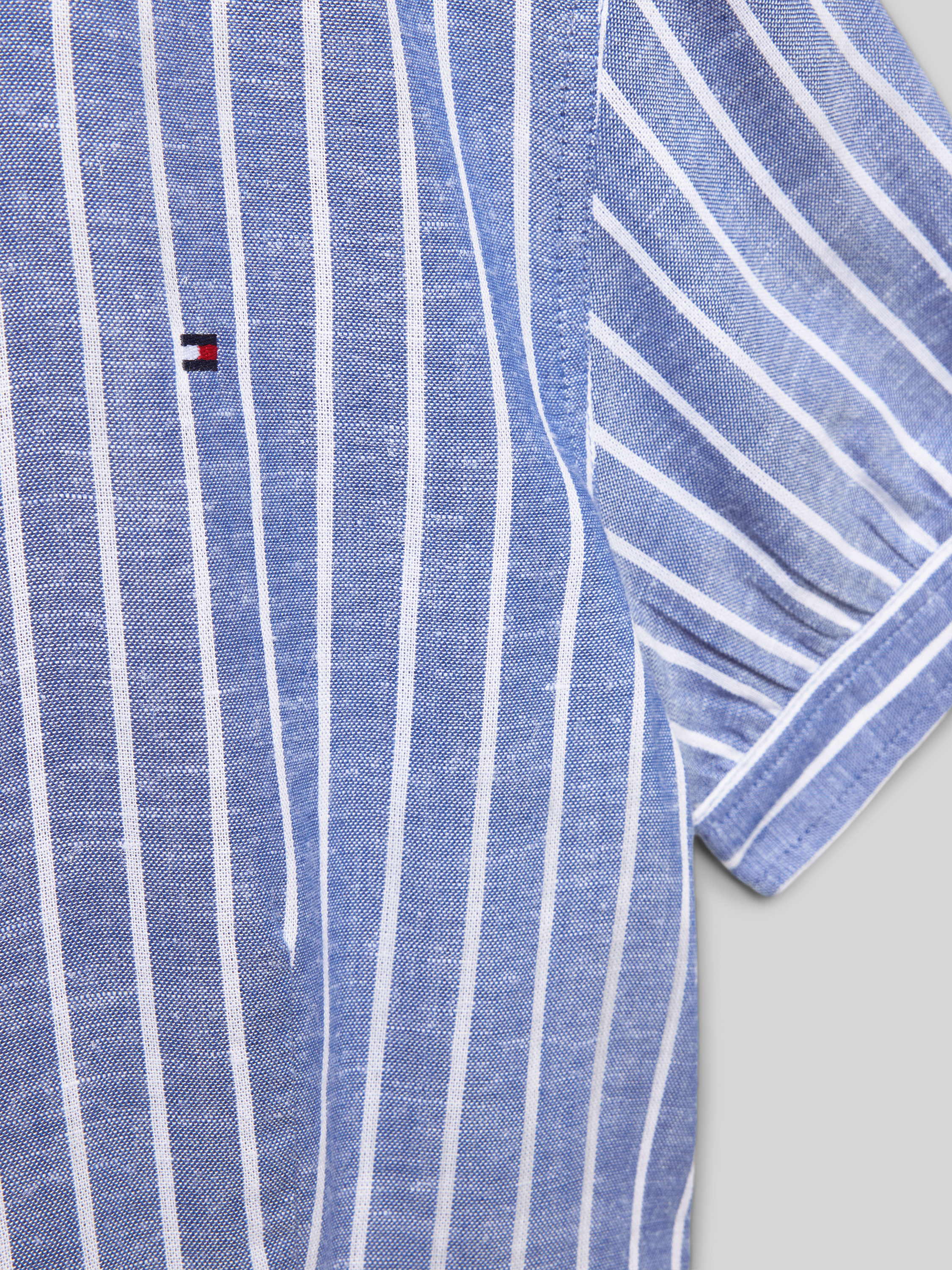 Tommy Hilfiger Teens Knielange overhemdjurk met logostitching