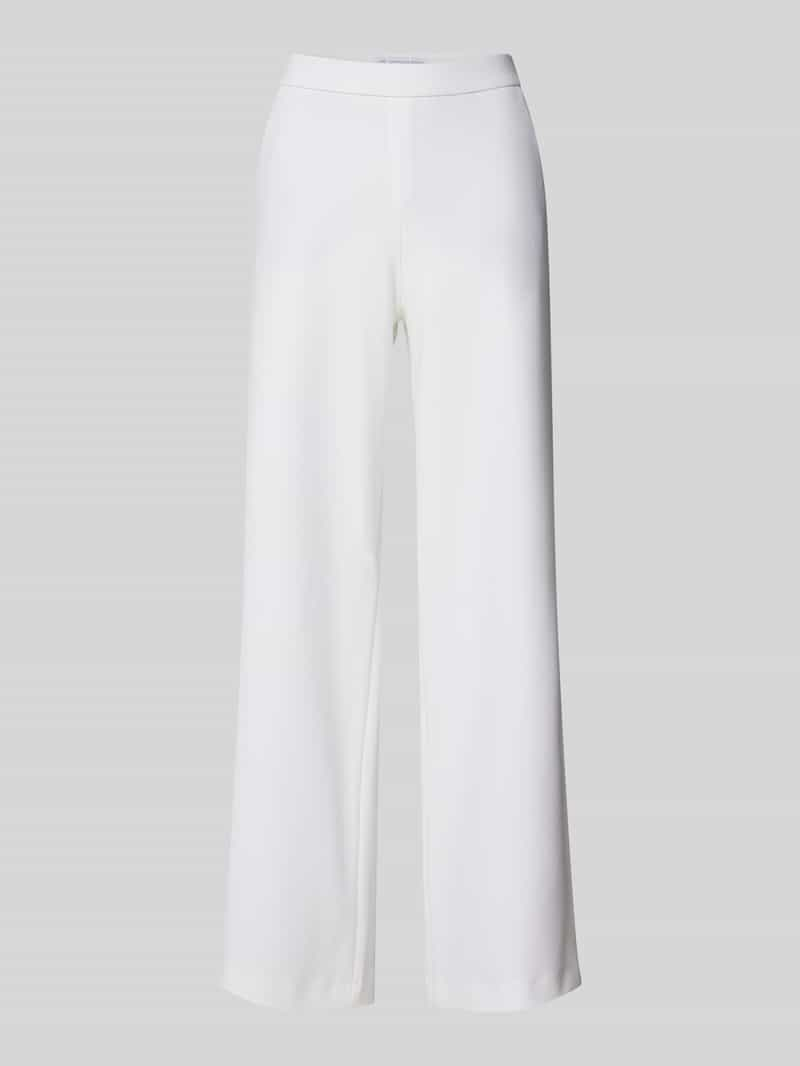 RAFFAELLO ROSSI Wide leg stoffen broek met structuurmotief, model 'PALINA'