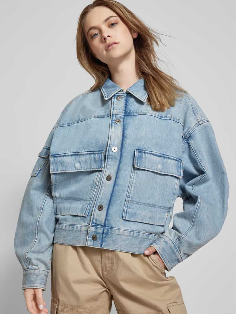 G-Star Raw Jeansjack met platte kraag model 'Drifter Utility'