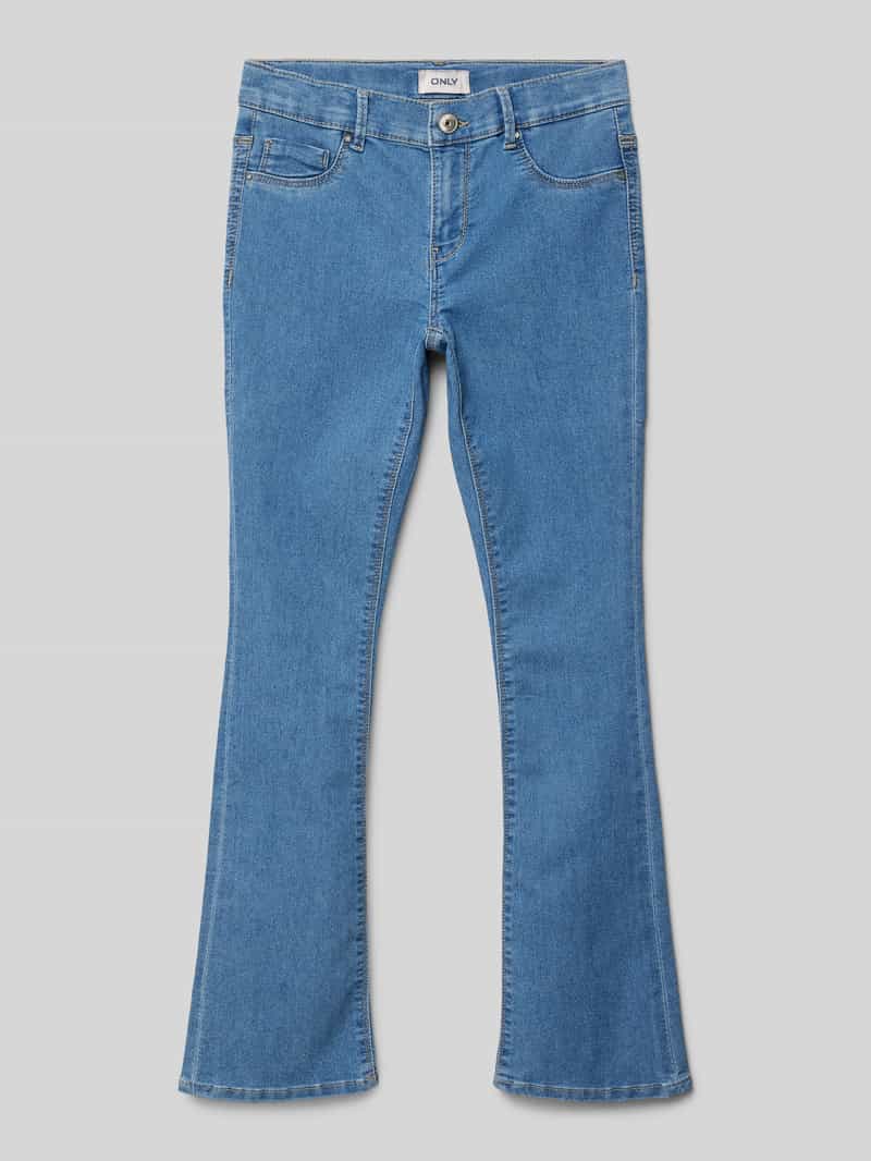 Only Skinny fit jeans met uitlopende pijpen model 'MILA-IRIS'