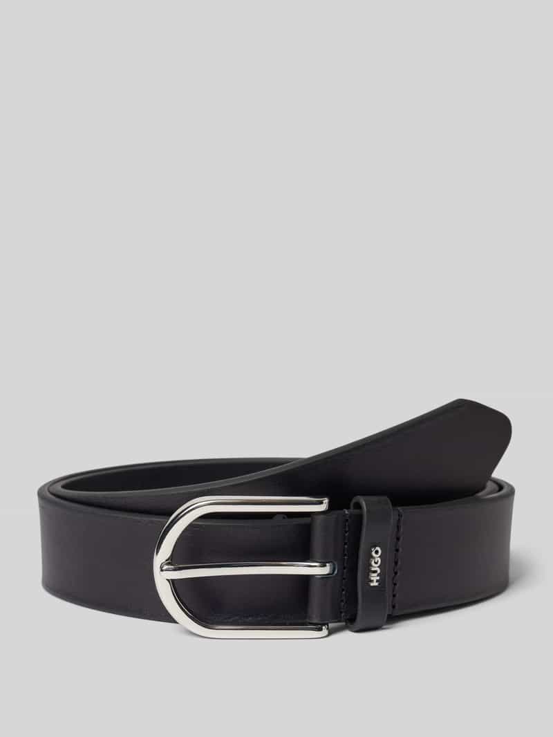 HUGO Leren riem Zoey-S Sz35 Ovale sluiting, merklogo van metaal