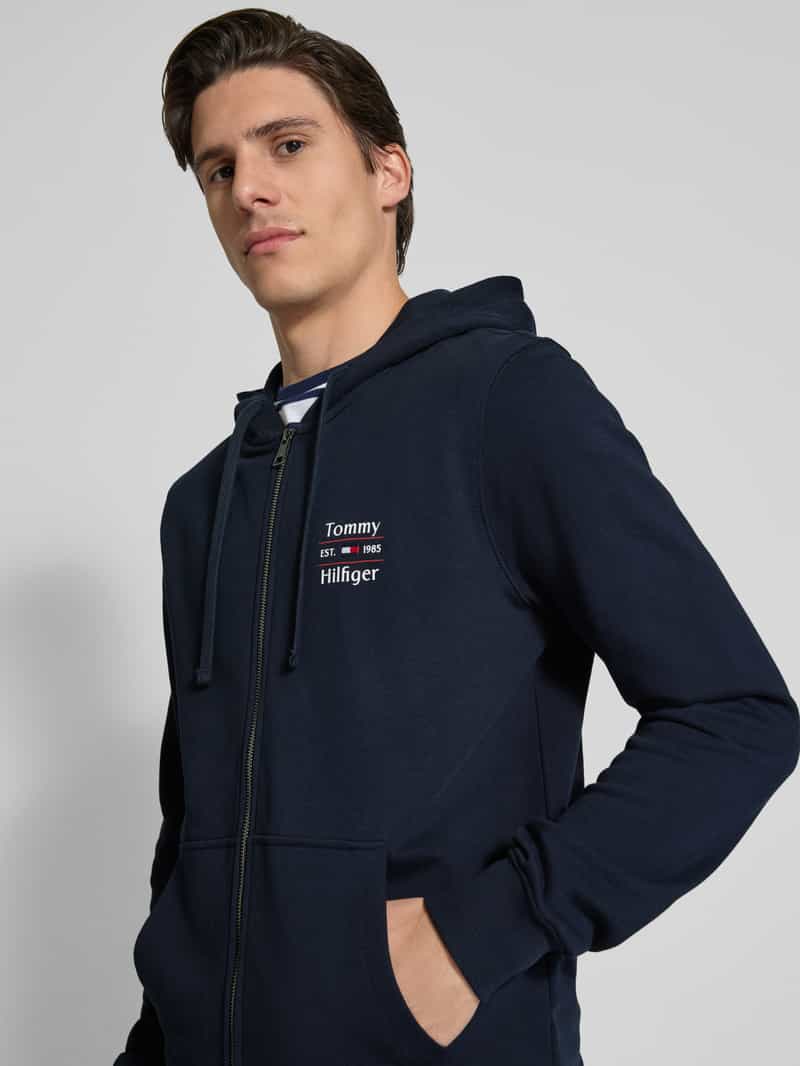 Tommy Hilfiger Regular fit sweatjack van puur katoen