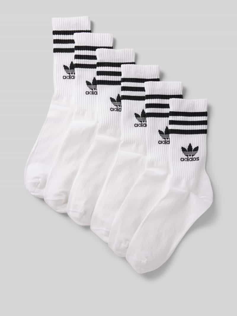 adidas Originals Sokken met labeltypische strepen in een set van 6 paar