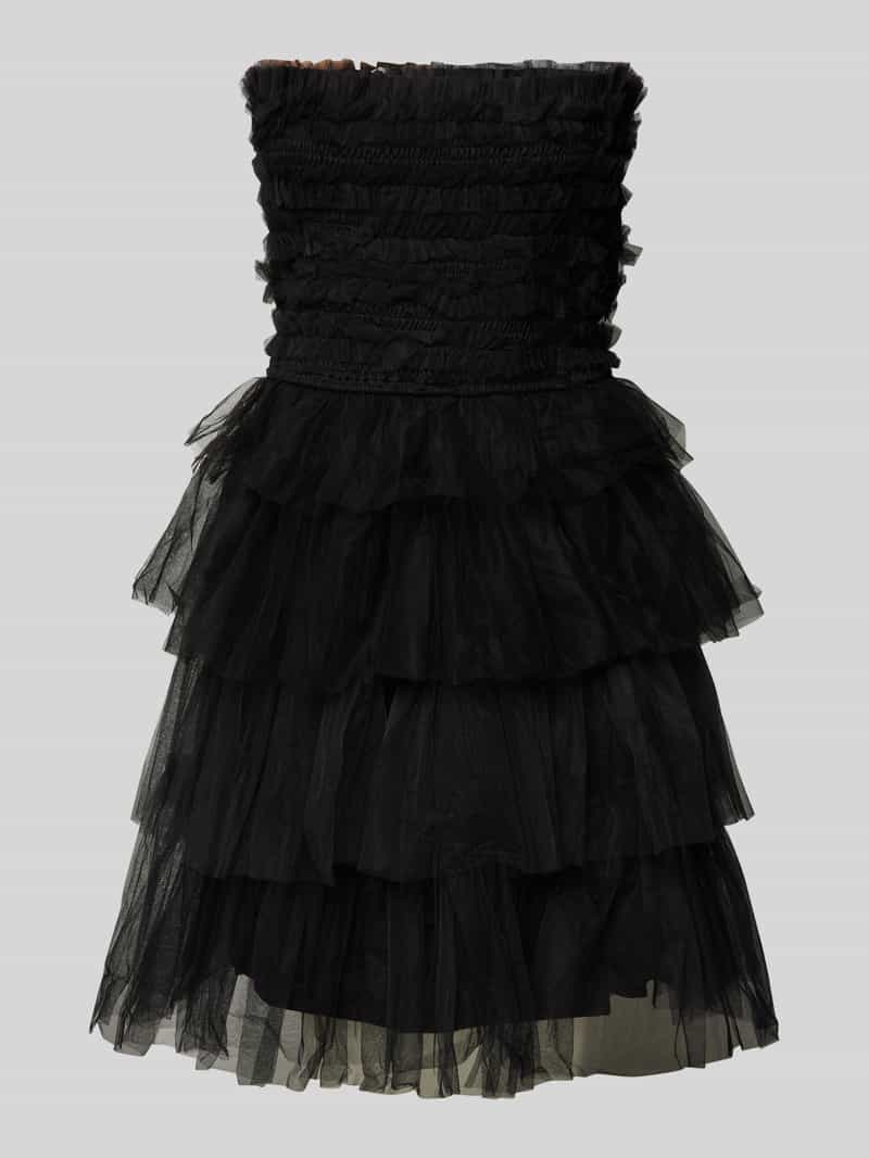 Lace & Beads Cocktailjurk in bandeaudesign