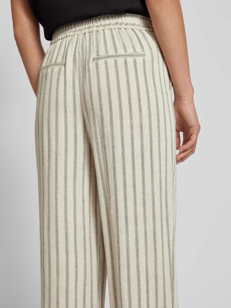 Object Straight leg stoffen broek met streepmotief model 'Sanne'