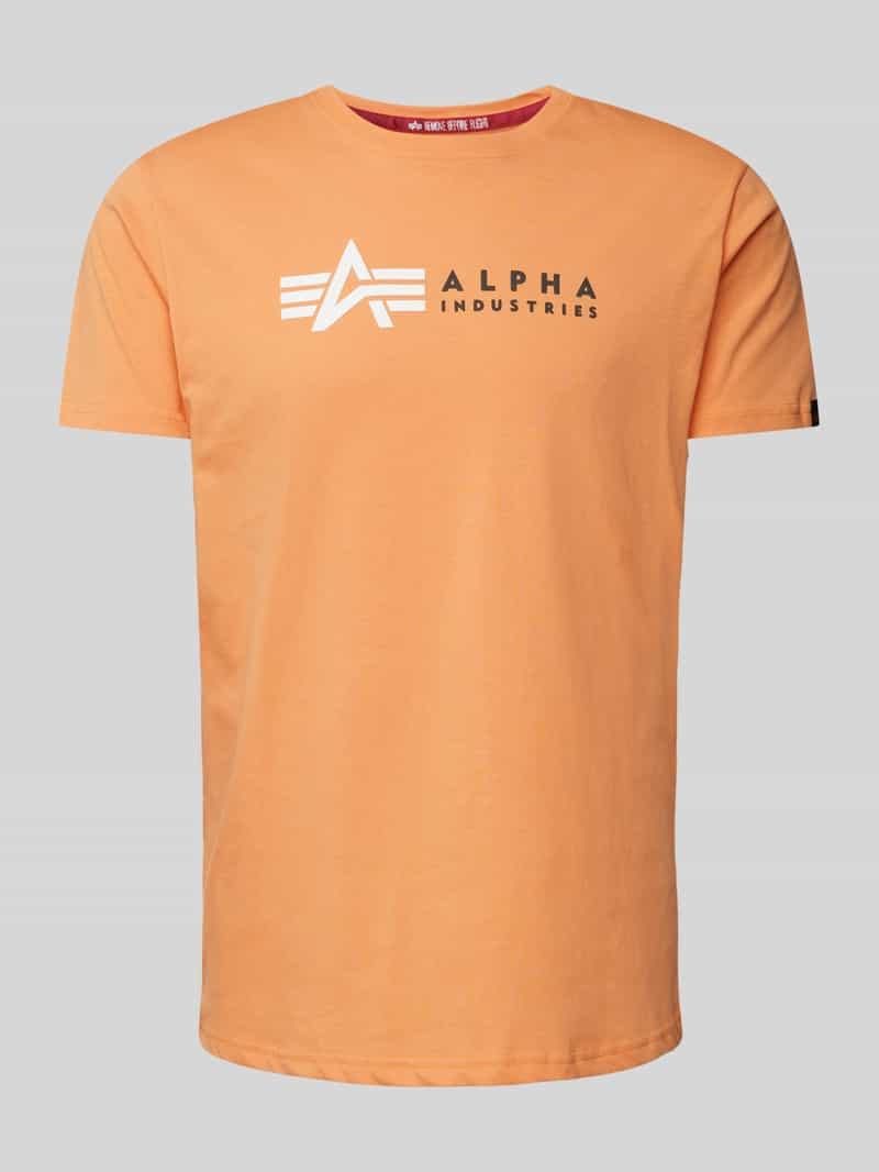 alpha industries T-shirt met labelprint