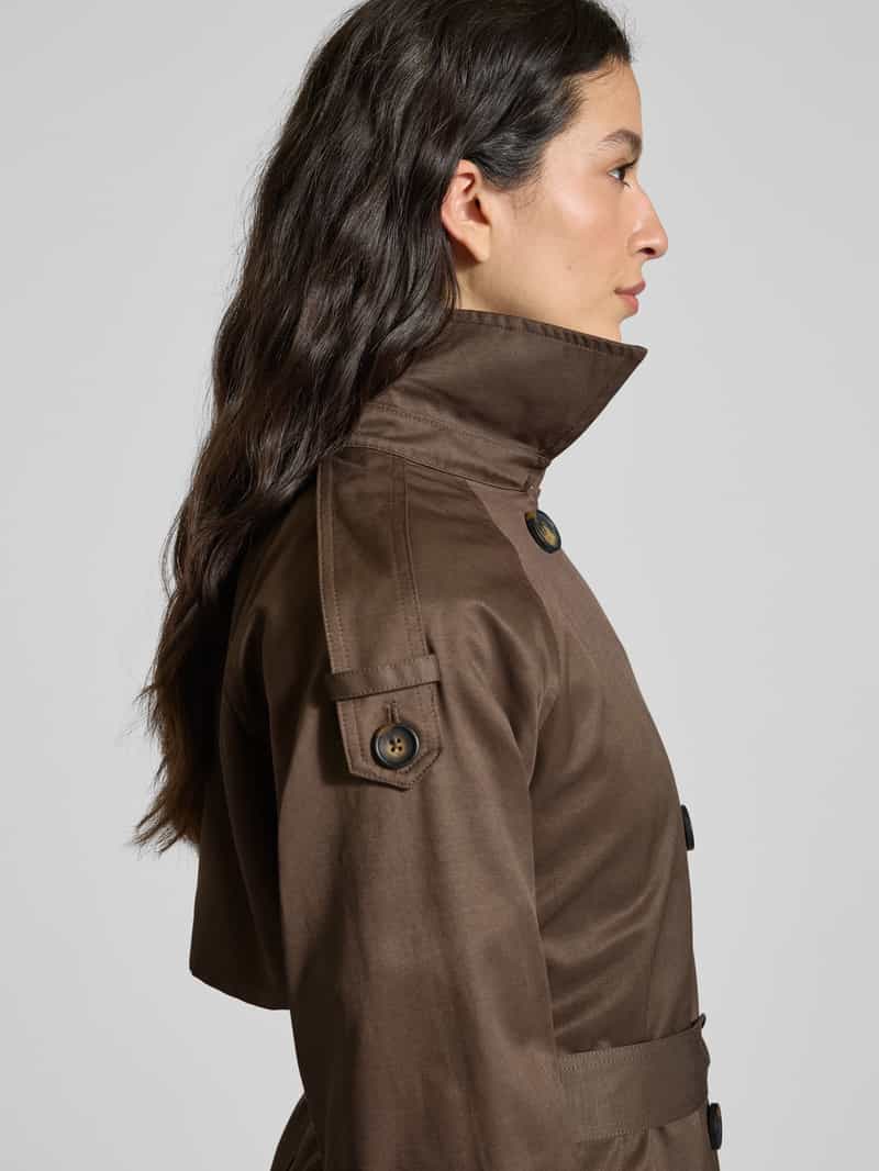 My Essential Wardrobe Trenchcoat met strikceintuur model 'Mira'