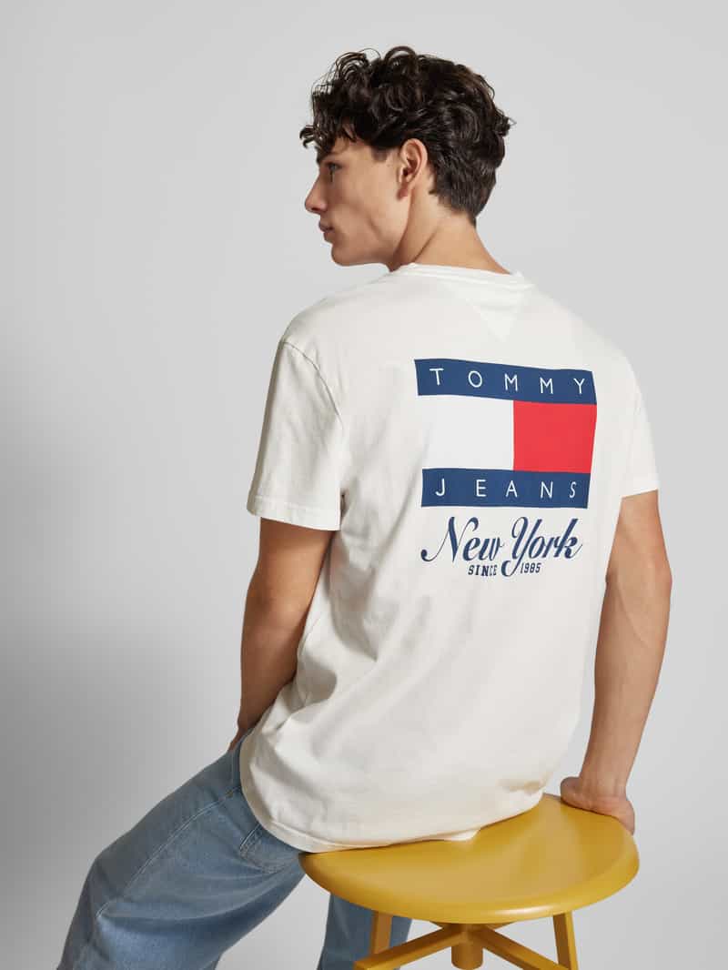 Tommy Jeans T-shirt met labelprint