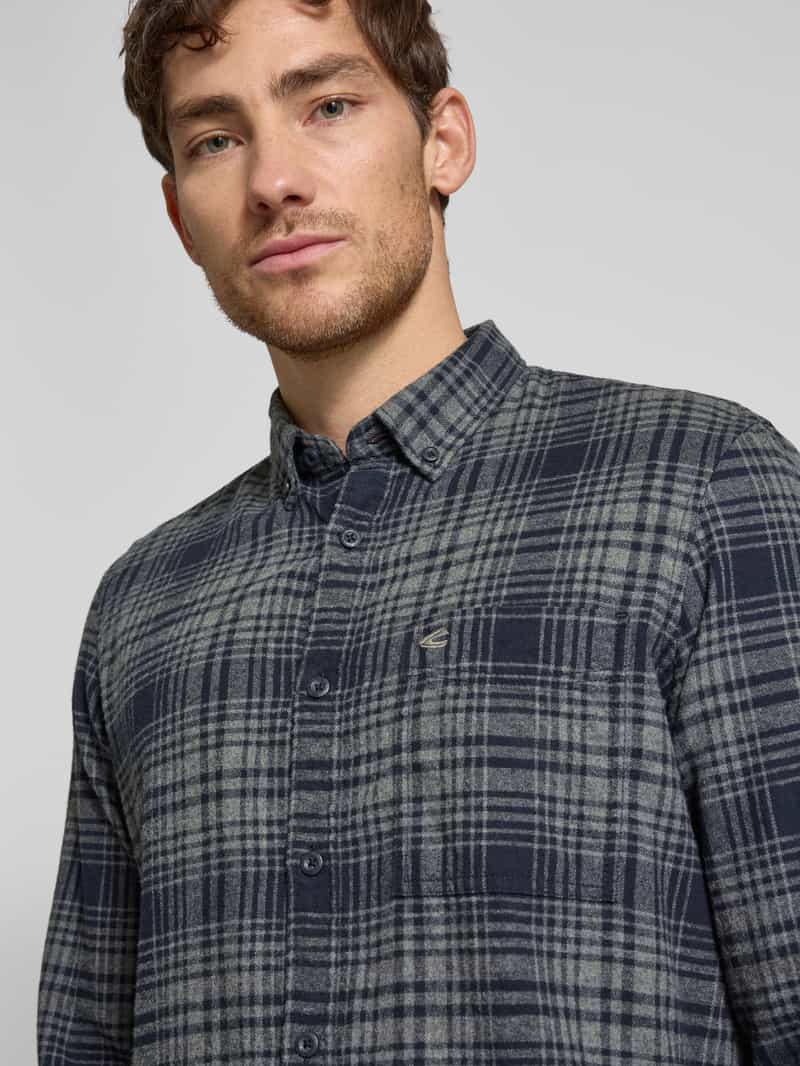 camel active Regular fit vrijetijdsoverhemd met button-downkraag