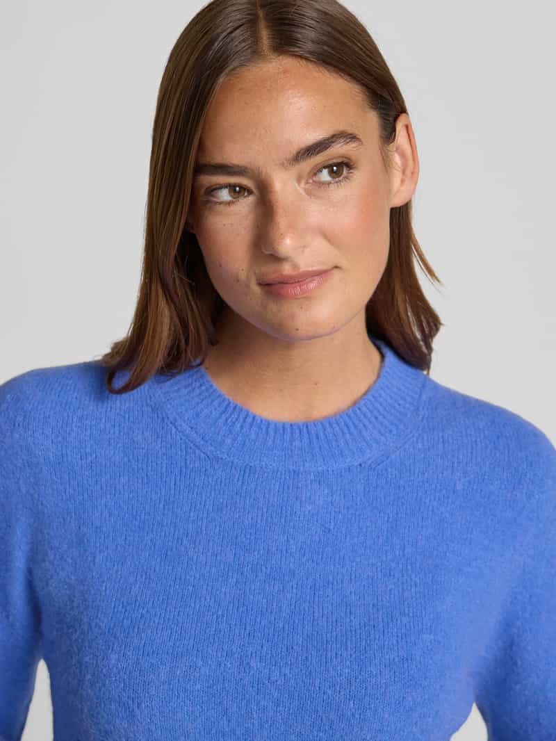 Oui Gebreide pullover met ronde hals