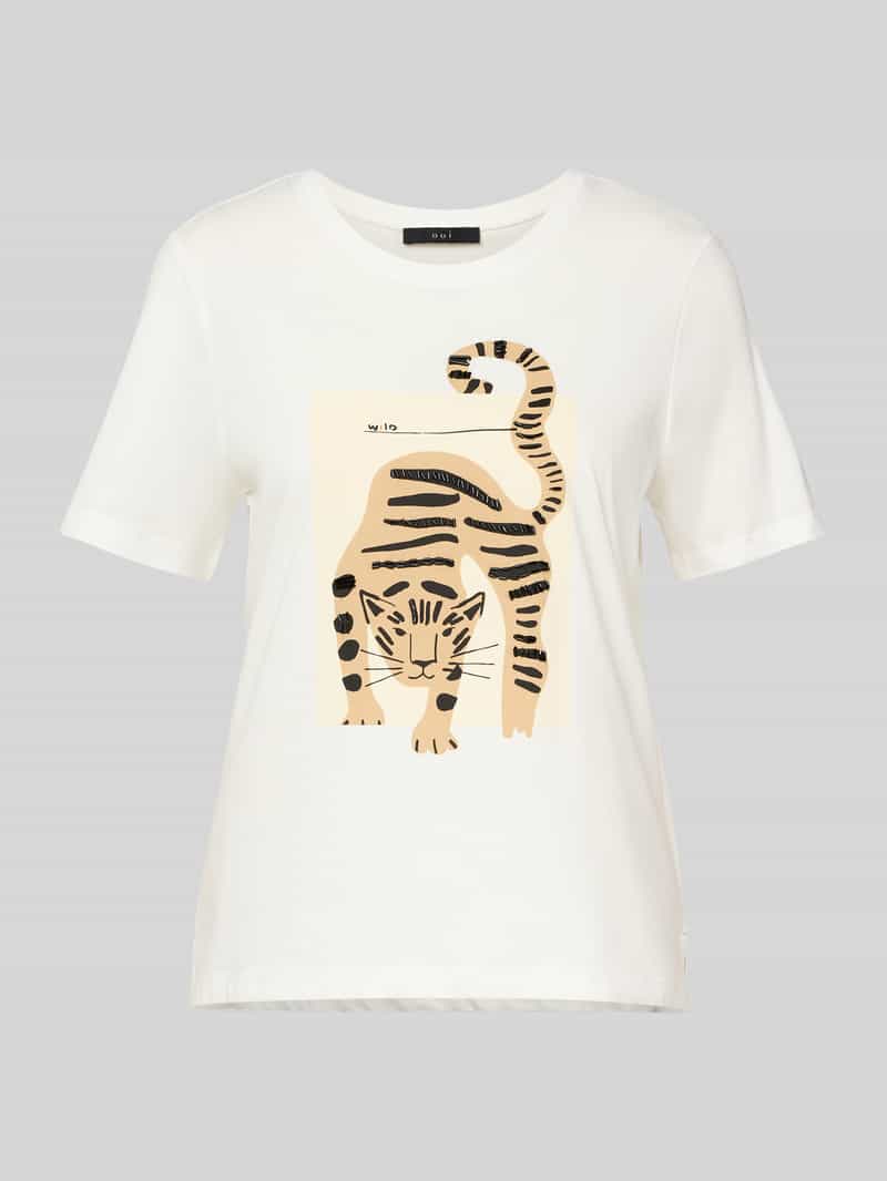 T-shirt met motiefprint