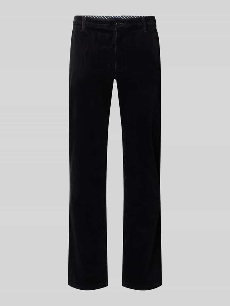 Christian Berg Men straight fit stoffen broek van katoenmix
