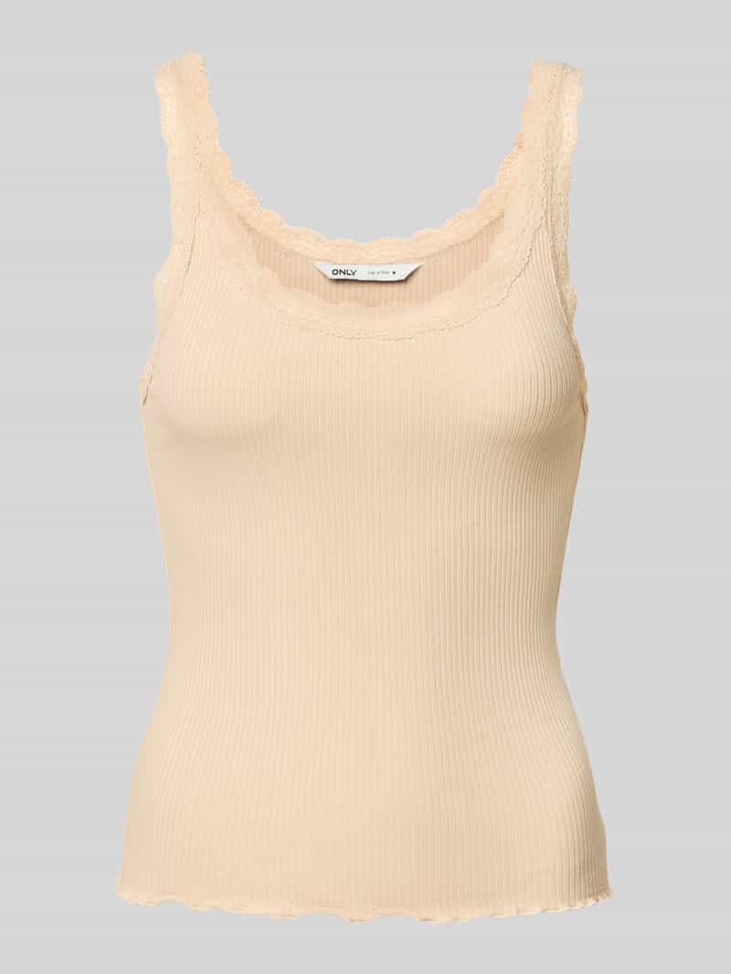 Only Regular fit tanktop met volants bij de zoom model 'SRA'