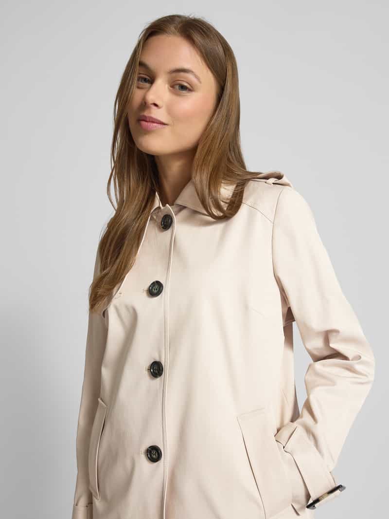 Christian Berg Woman Selection Trenchcoat met mouwtrensjes en steekzakken