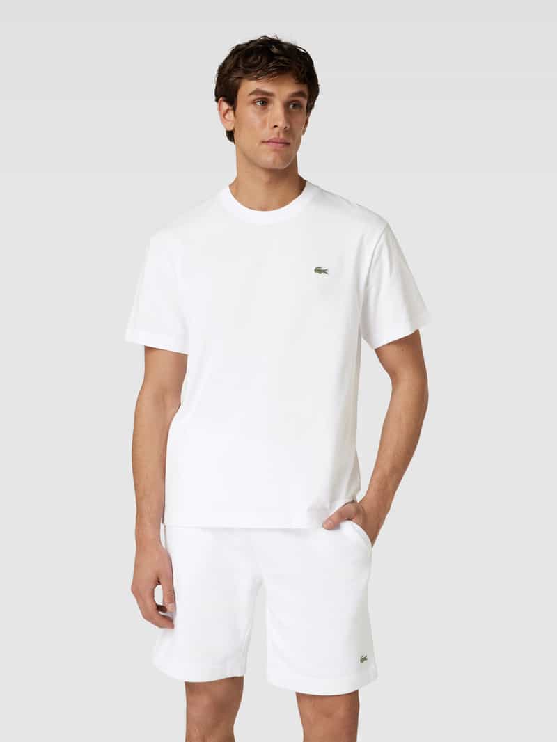 Lacoste classic fit T-shirt wit, foto 6