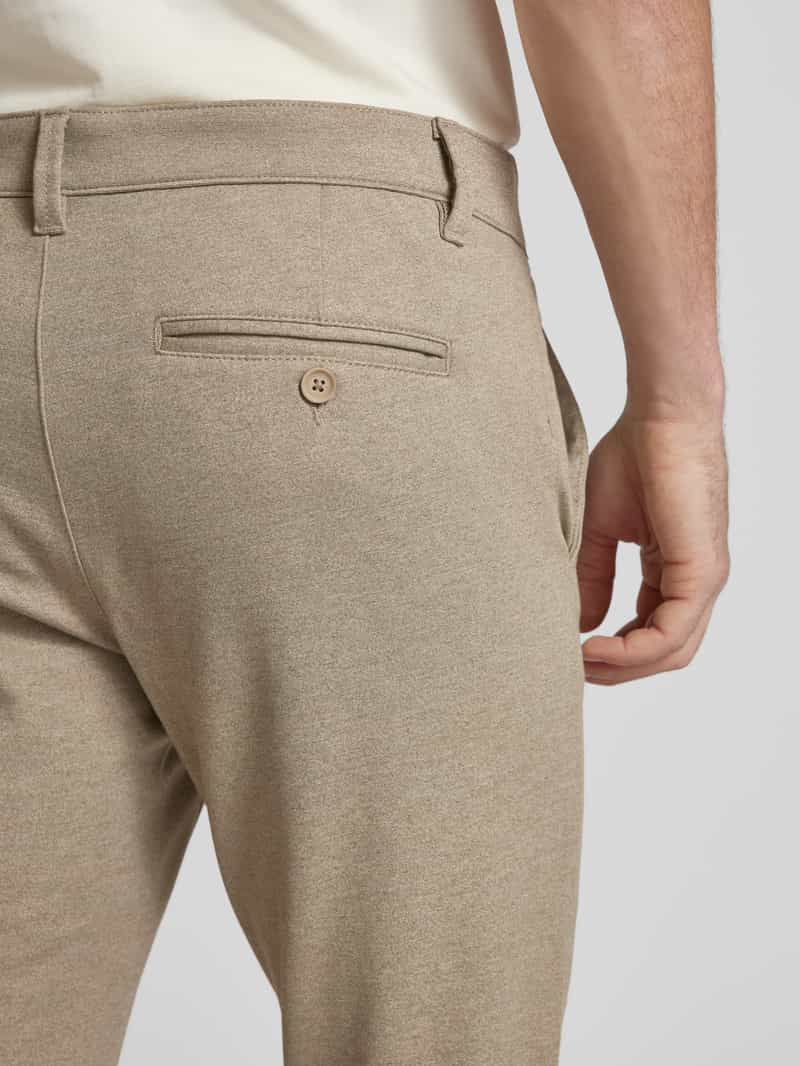 Only & Sons Slim fit stoffen broek met riemlussen model 'MARK'