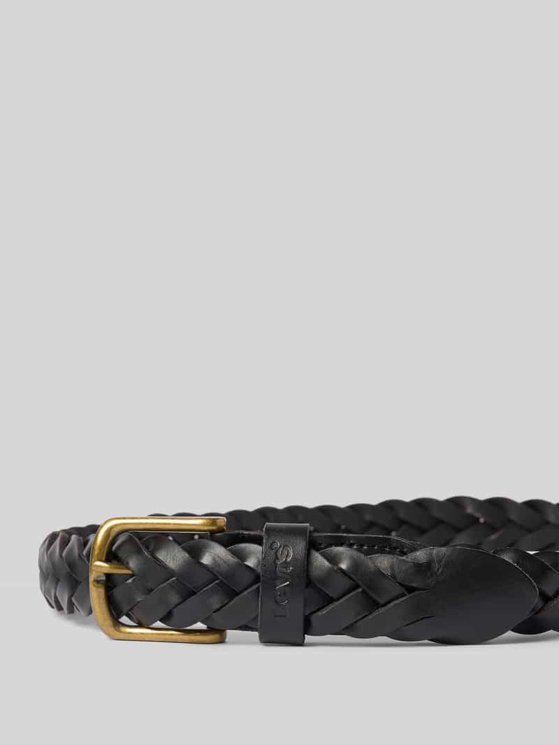 Levi's Leren riem in gevlochten look