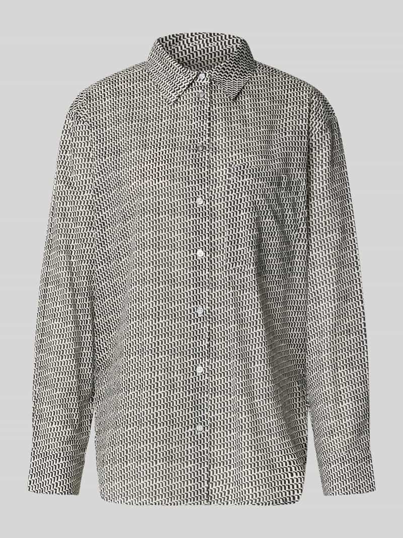 Marc O'Polo Relaxed fit blouse met lange mouwen van puur katoen