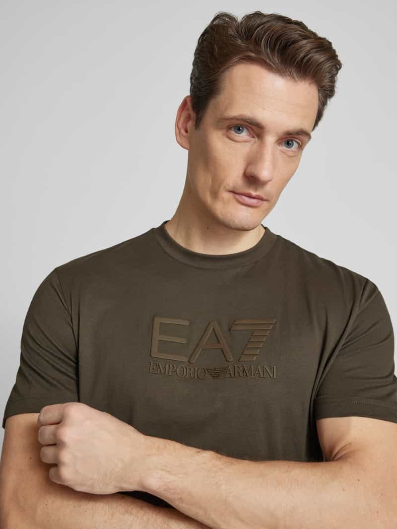 EA7 Emporio Armani T-shirt met labelprint
