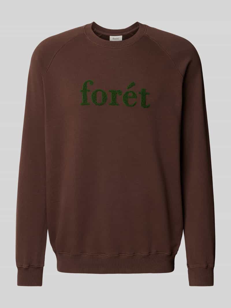 Forét Sweatshirt met labelapplicatie model 'SPRUCE'