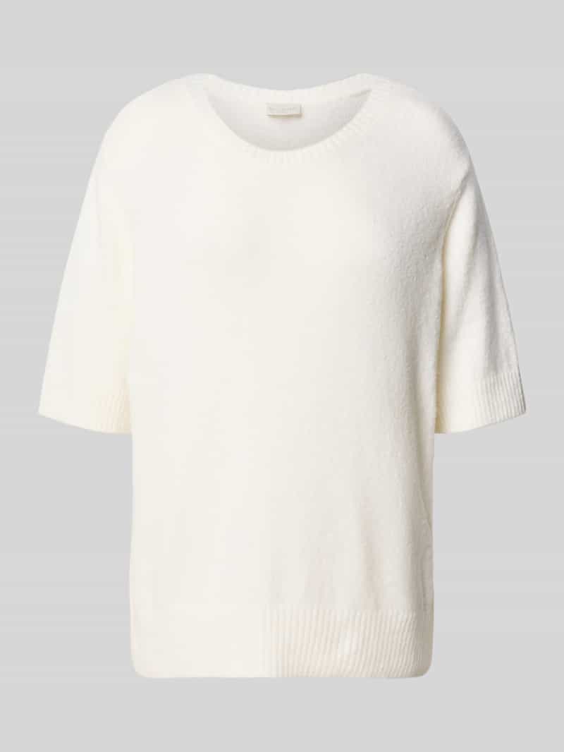 milano italy Oversized gebreide pullover met ronde hals