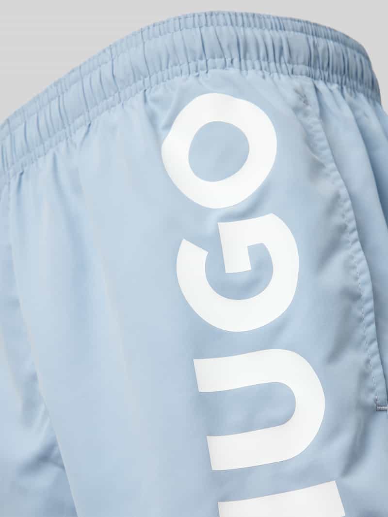 HUGO Relaxed fit zwembroek met labelprint model 'ABAS'