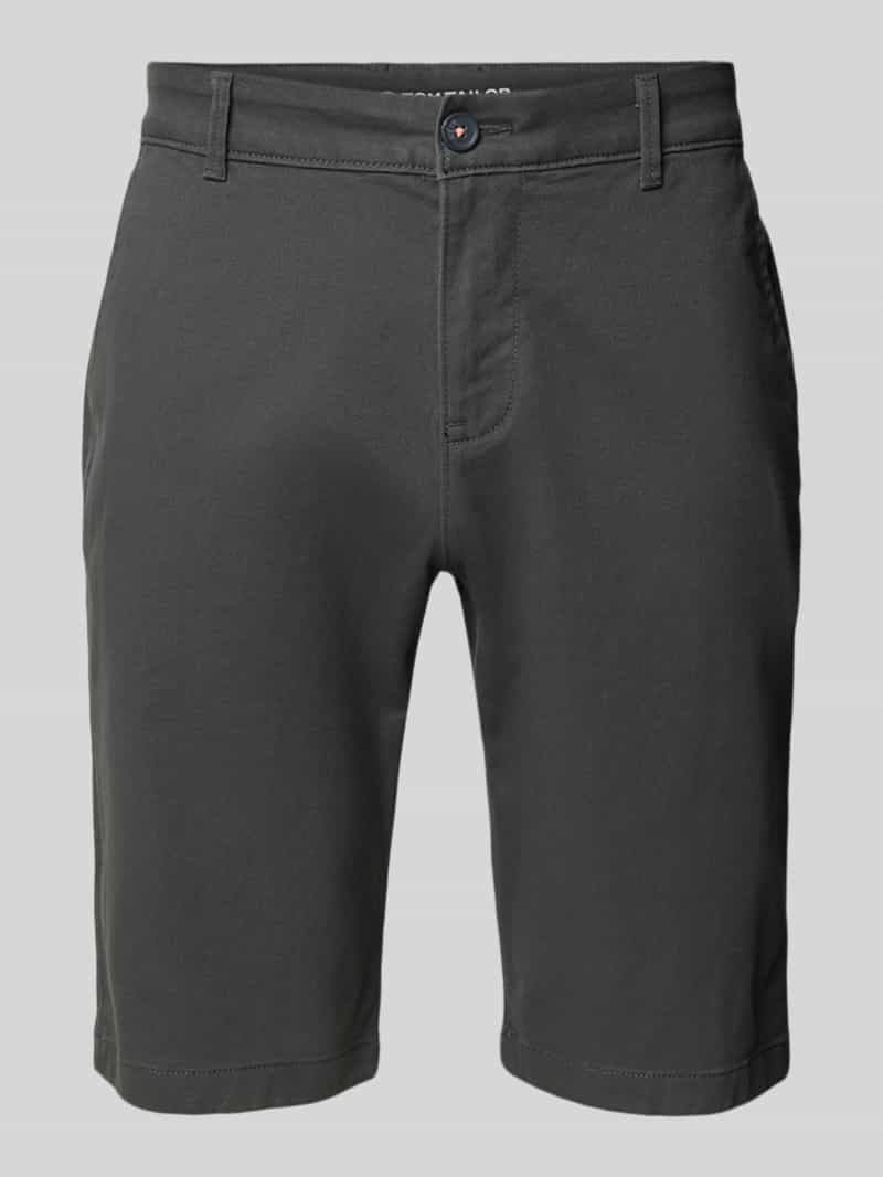 Tom Tailor Slim fit korte chino van katoenmix