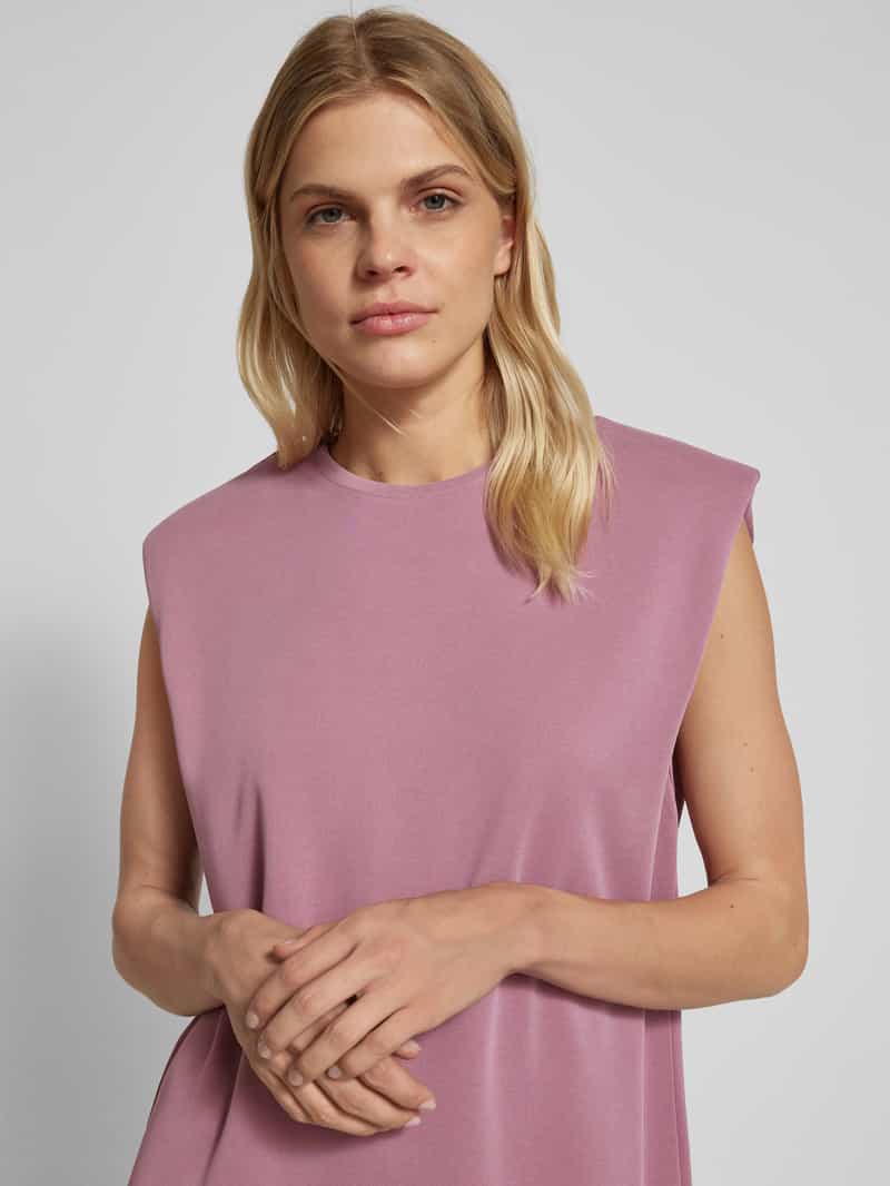 MbyM Knielange jurk met kapmouwen model 'Stivian'
