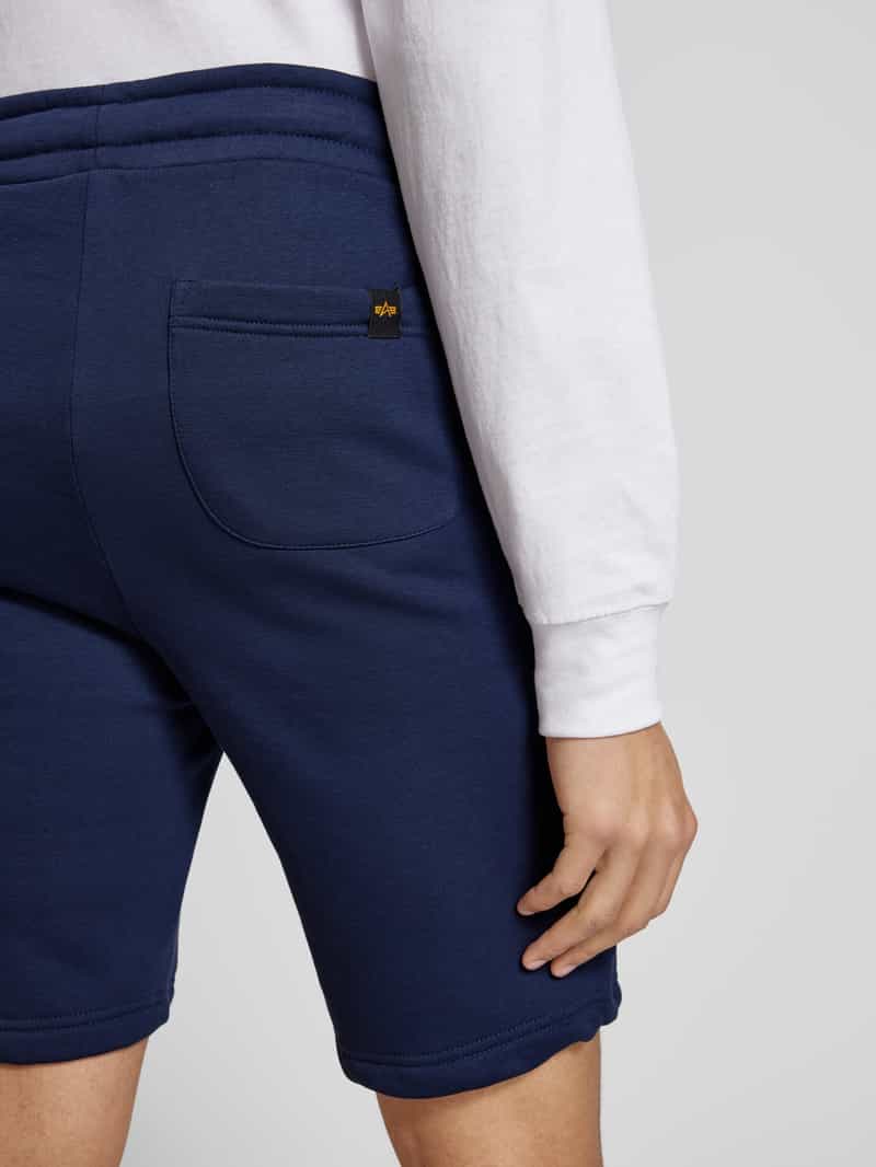 alpha industries Sweatshorts met elastische band en tunnelkoord