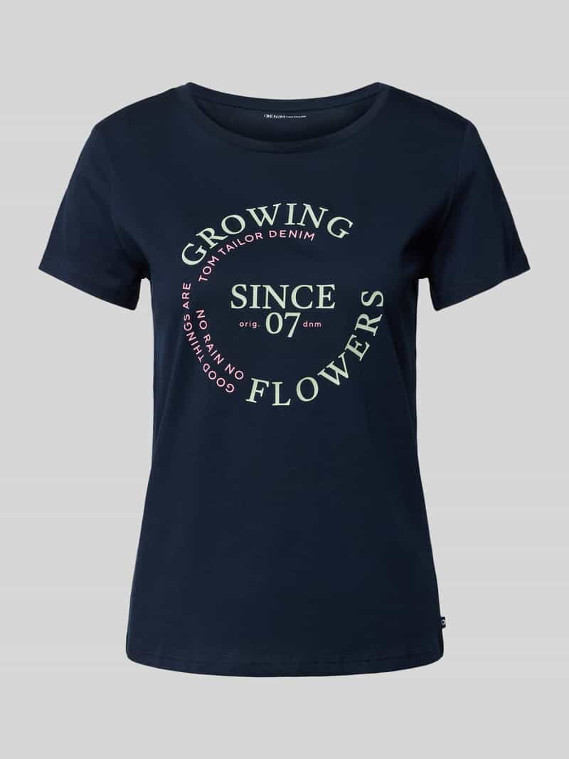Tom Tailor Denim Regular fit T-shirt van puur katoen
