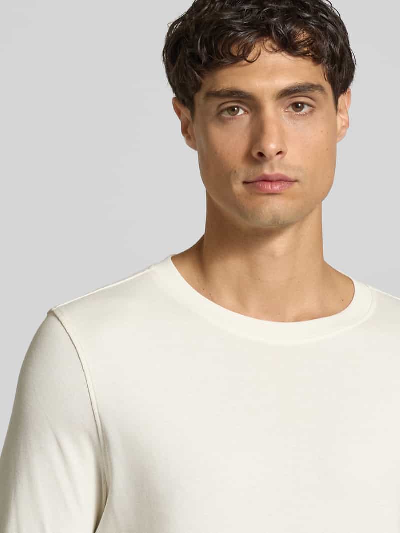 MCNEAL Shirt met lange mouwen en geribde ronde hals