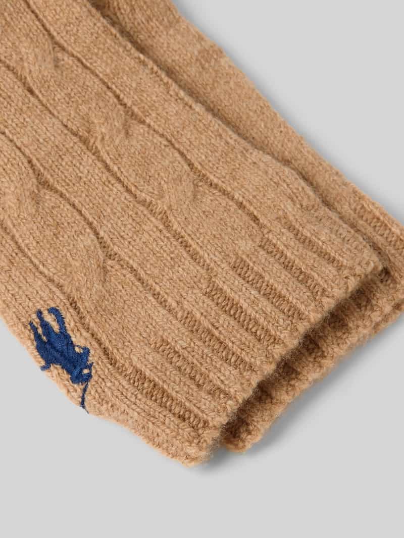 Polo Ralph Lauren Wollen handschoenen met labelstitching