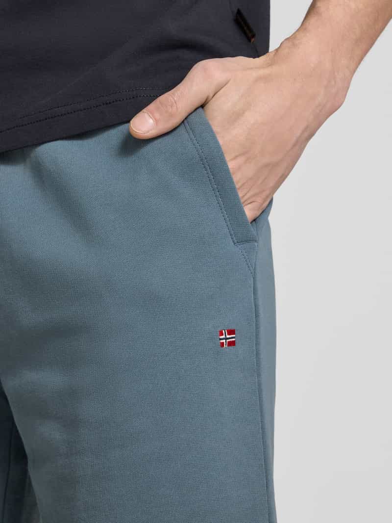Napapijri Regular fit sweatshorts met elastische band model 'NALIS'