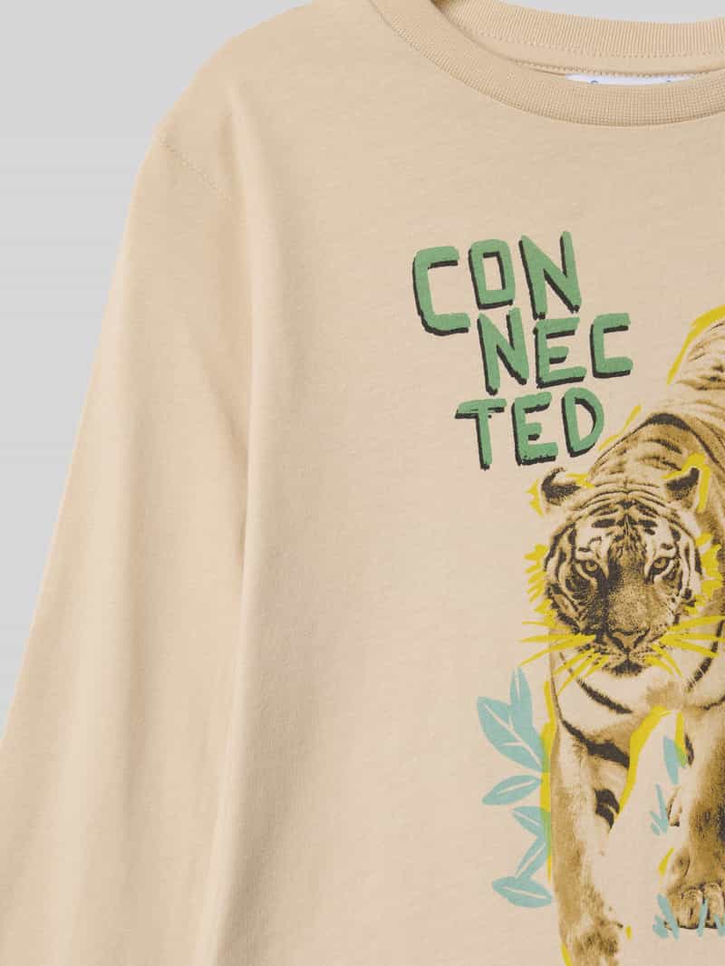 Mayoral Shirt met lange mouwen en motief- en statementprint