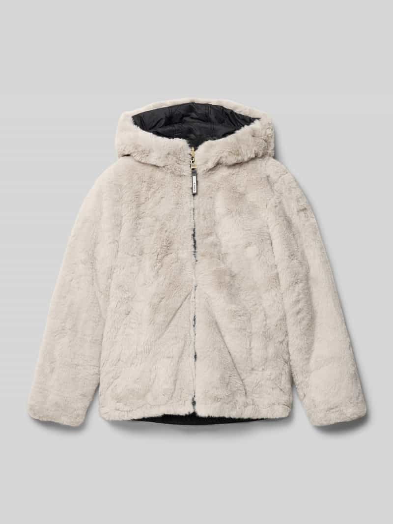 Garcia Regular fit winterjack met imitatiebont