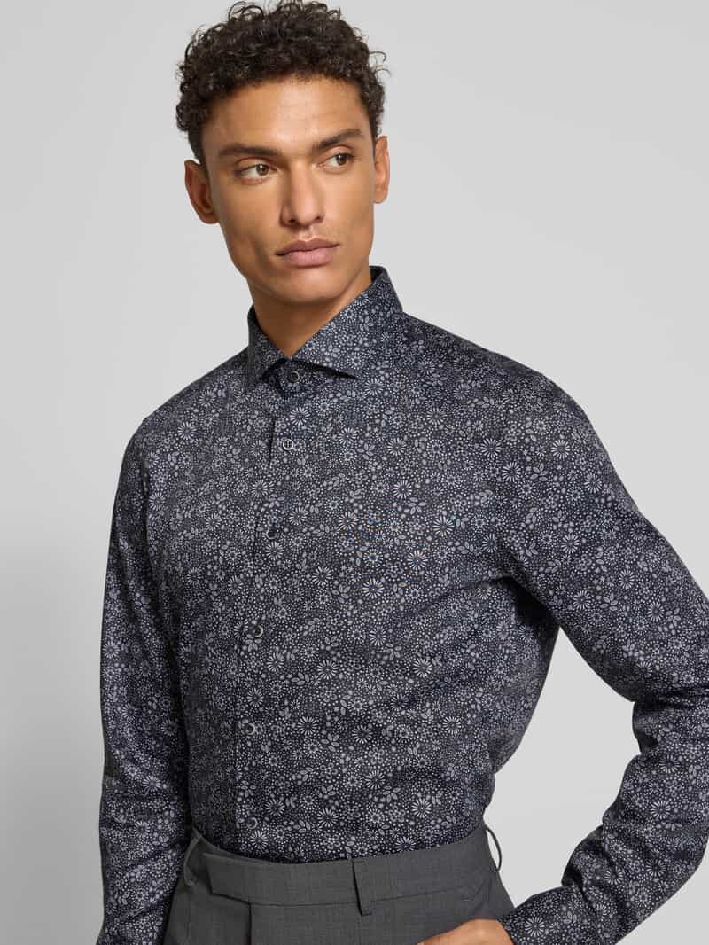 OLYMP Level Five Body fit zakelijk overhemd met extra lange mouwen