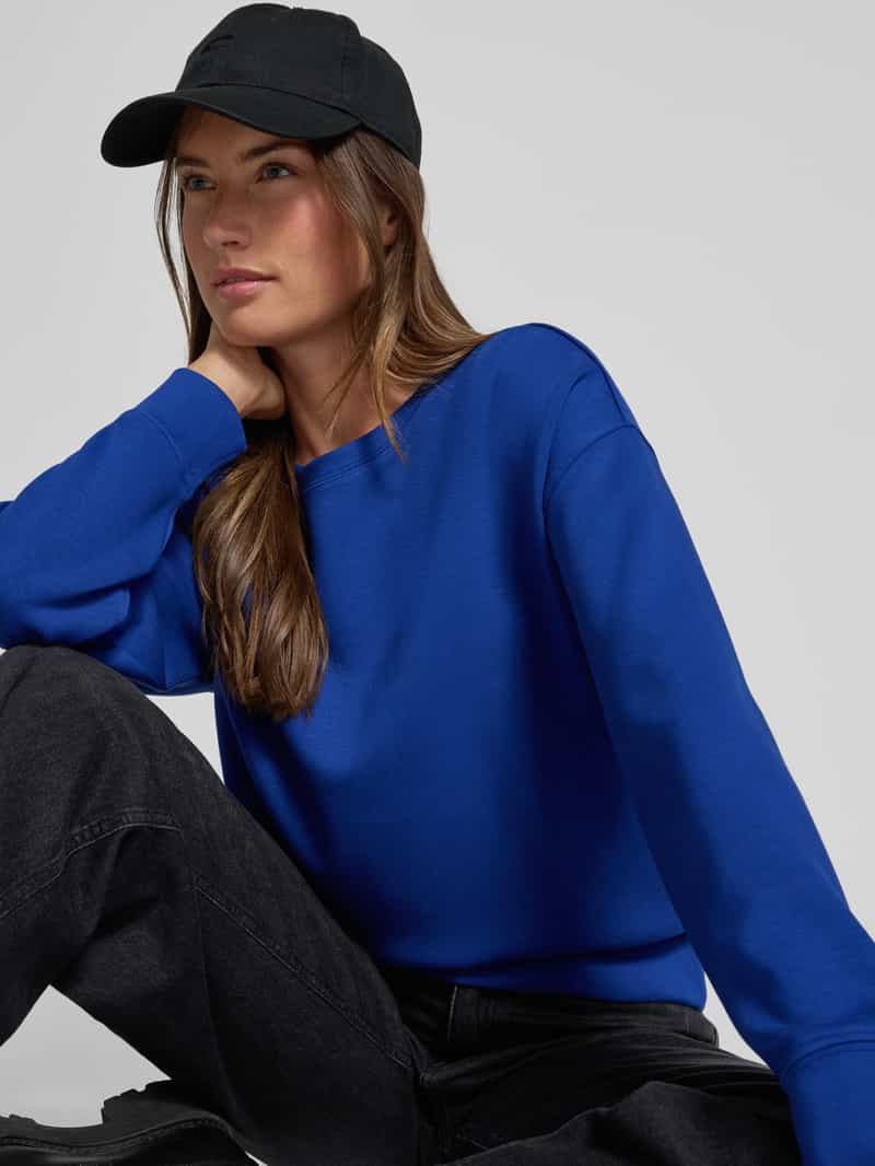 MSCH Copenhagen Sweatshirt van viscosemix met ronde hals model 'Ima'