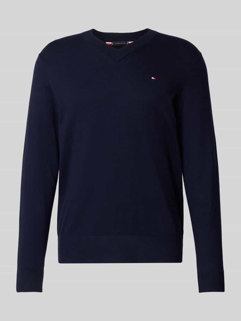 Tommy Hilfiger Trui met V-hals PIMA ORG CTN CASHMERE V NECK