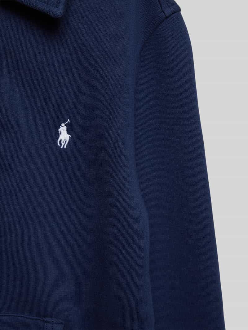 Polo Ralph Lauren Teens Sweatshirt met platte kraag en ritssluiting