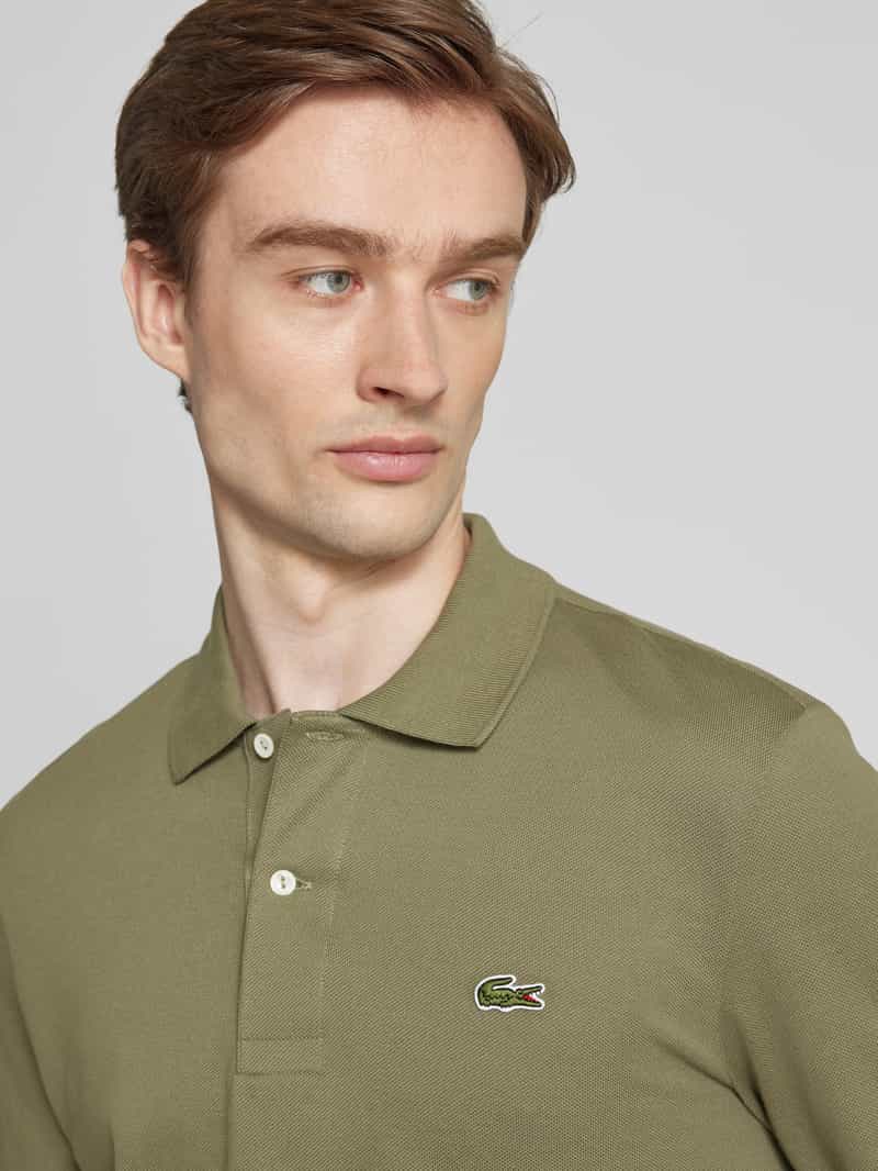 Lacoste Classic fit poloshirt in design met lange mouwen