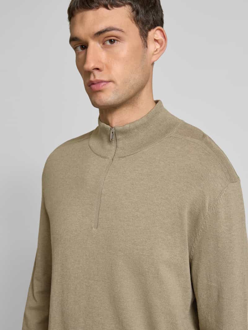Selected Homme Gebreide pullover met ribboorden model 'BERG'