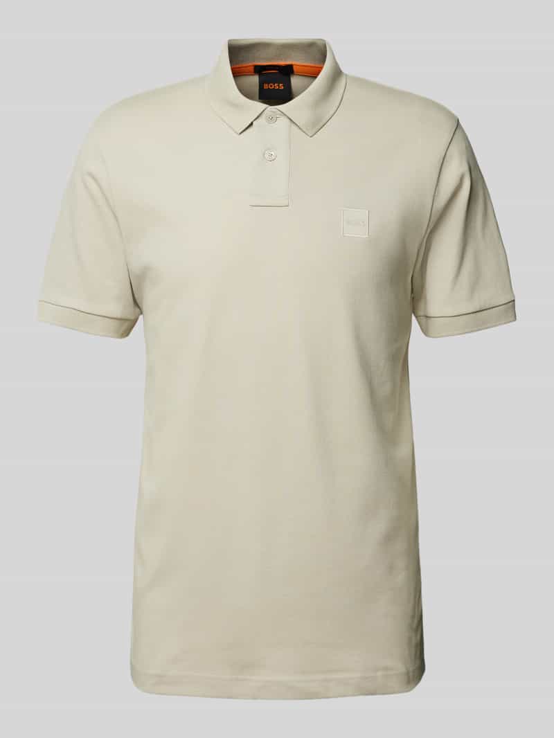 Boss Orange Poloshirt met korte knoopsluiting