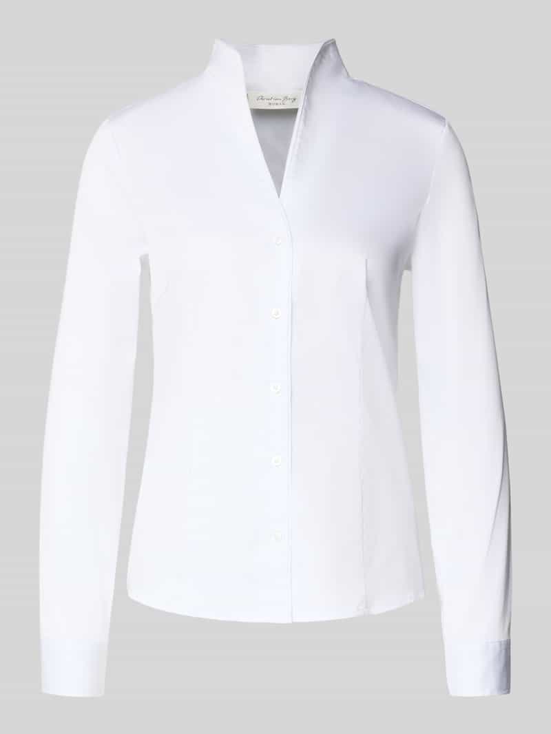 Christian Berg Woman Regular fit overhemdblouse met sjaalkraag