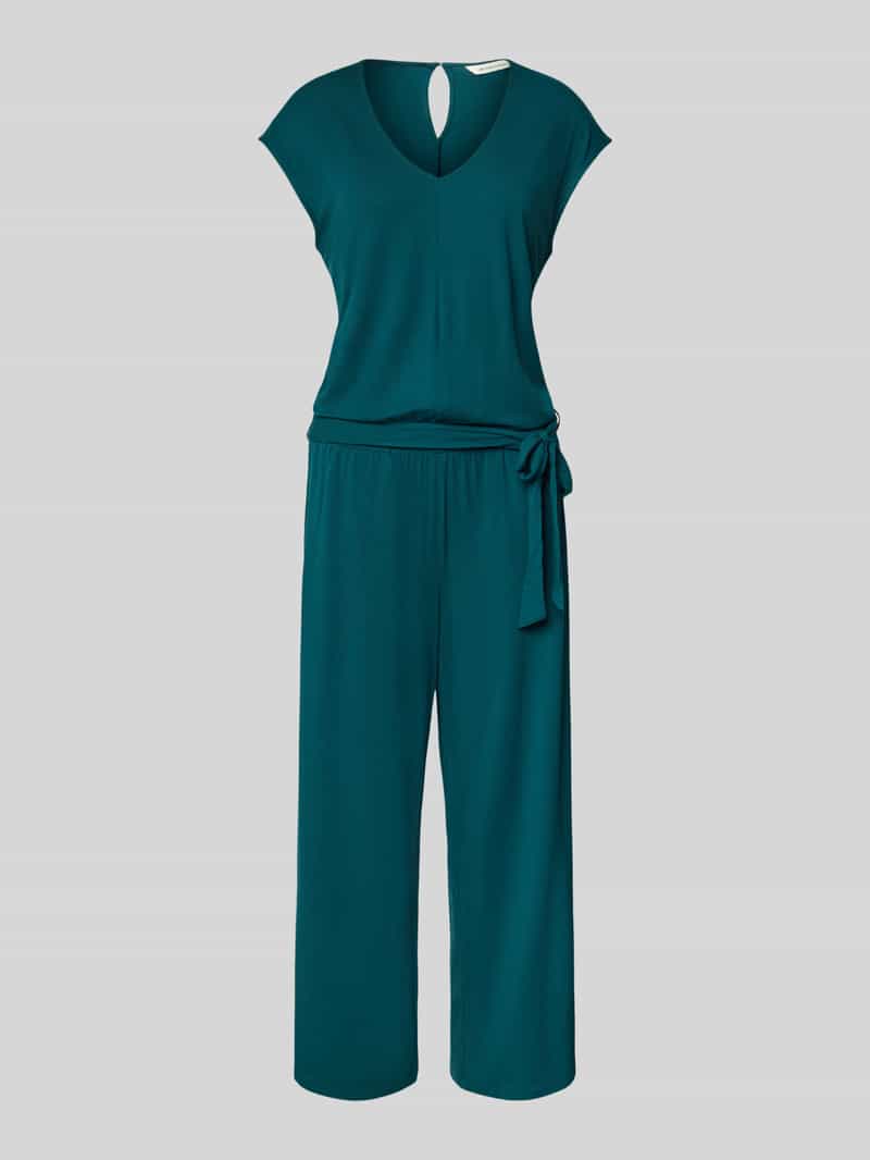 Tom Tailor Regular fit jumpsuit met strikceintuur