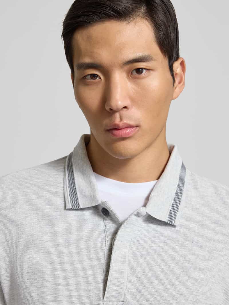 Scotch & Soda Poloshirt met korte blinde knoopsluiting