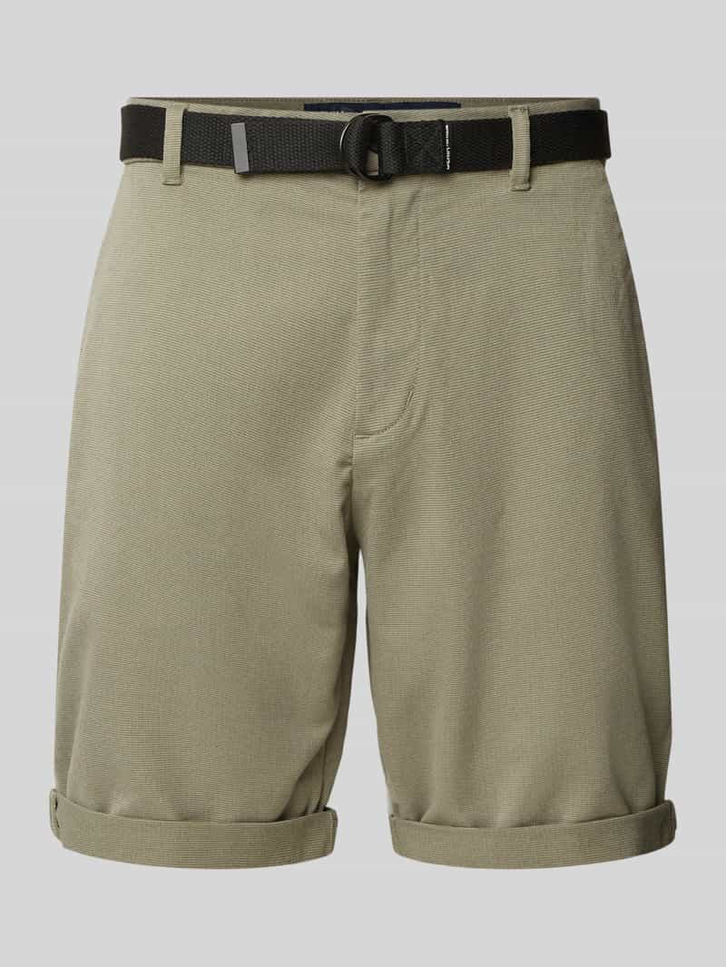 Tom Tailor Denim Regular fit chinoshorts met riem