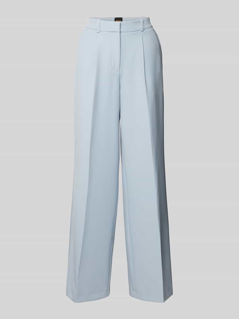 Boss Orange Wide leg pantalon met persplooien model 'Tiwi'