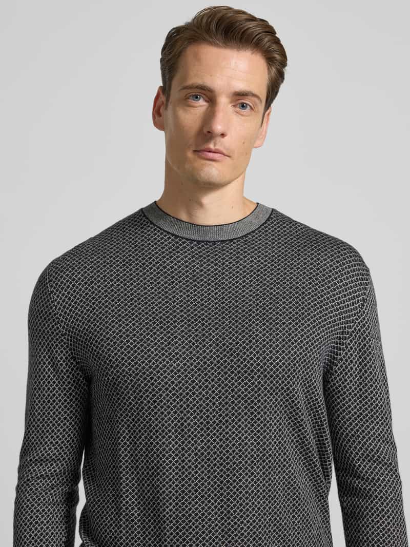Armani Exchange Gebreide pullover met zijde