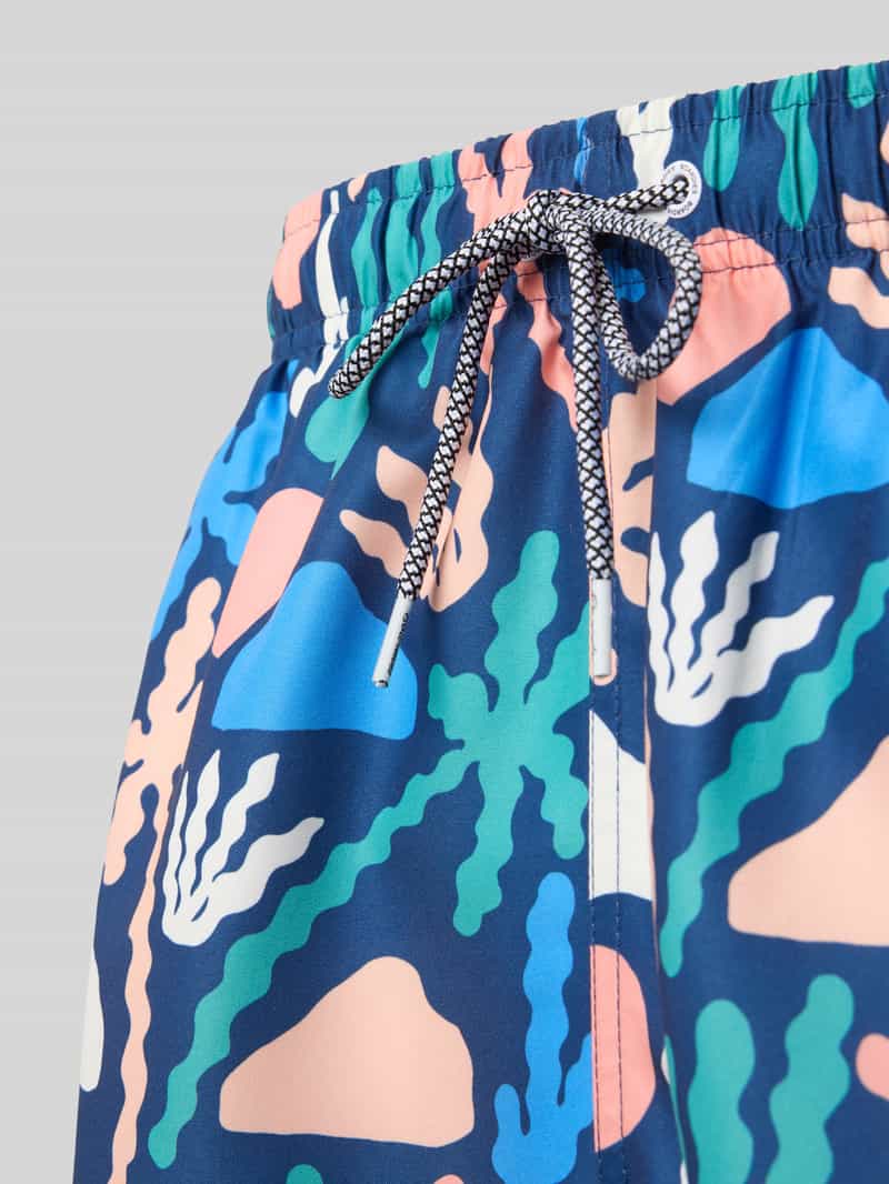 BOARDIES Zwembroek met elastische band model 'Palm'