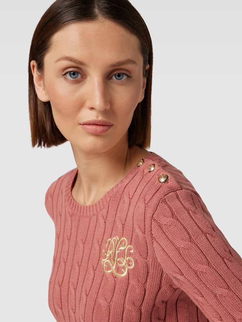 Lauren Ralph Lauren Gebreide pullover met ribboorden